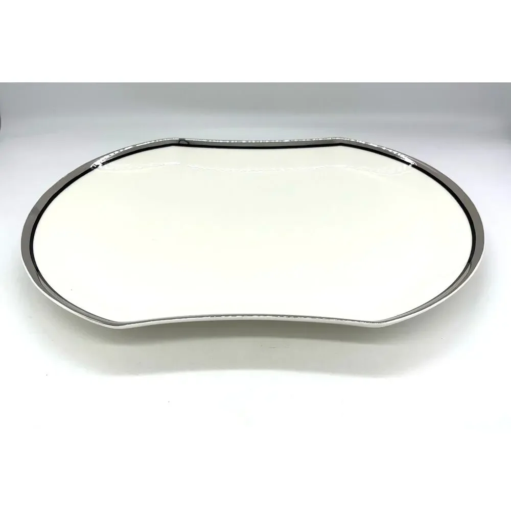Mikasa Solitude Bone China Platter 14 5/8 x 9 3/4 Japan